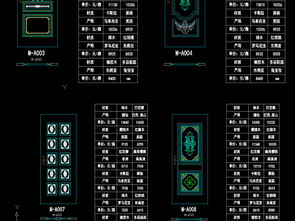 精品木門廠CAD圖庫 實(shí)木門移門三維剖面設(shè)計(jì)與平面圖大全解析